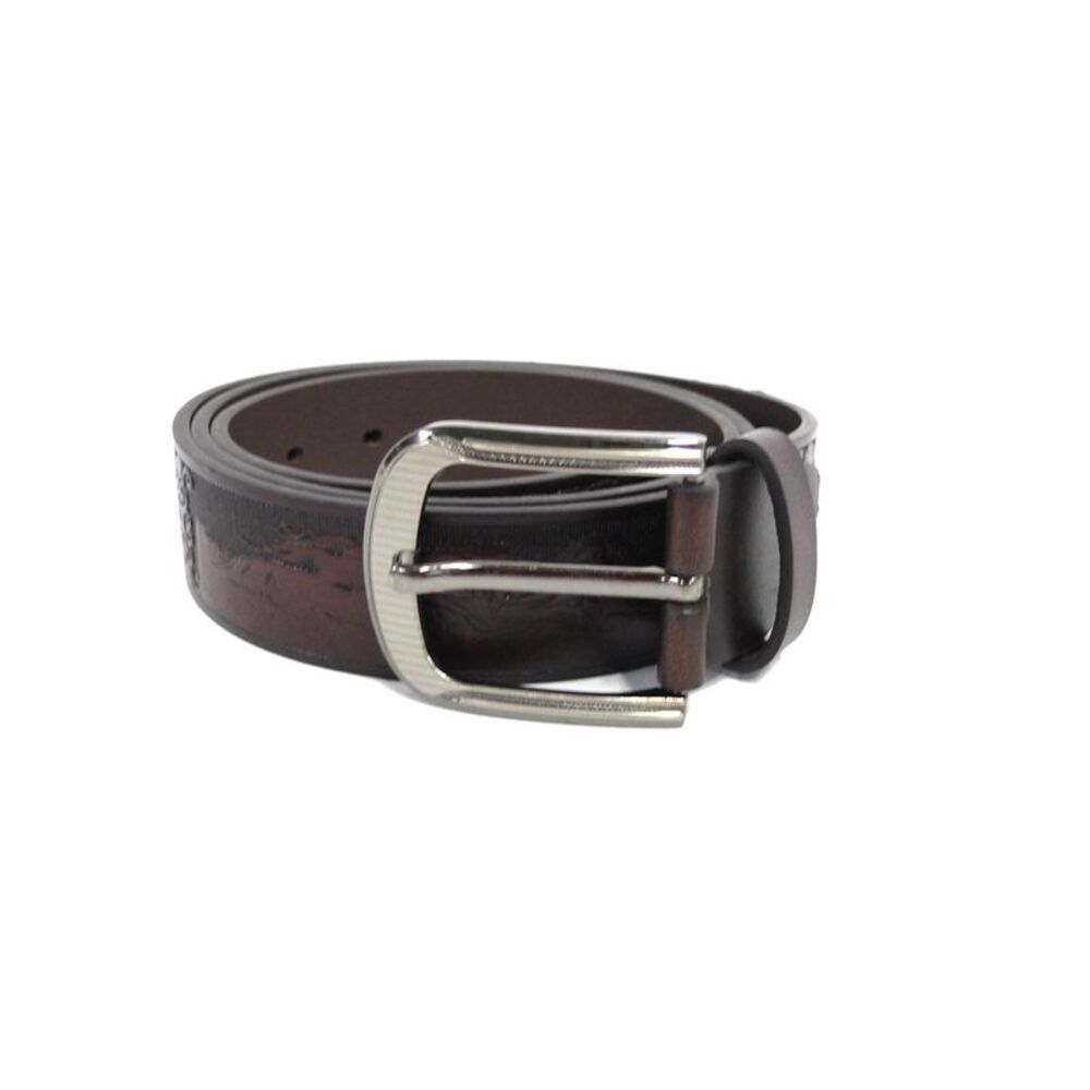 Santa Fe Men's Horse Detail Brown Belt, Size 38
